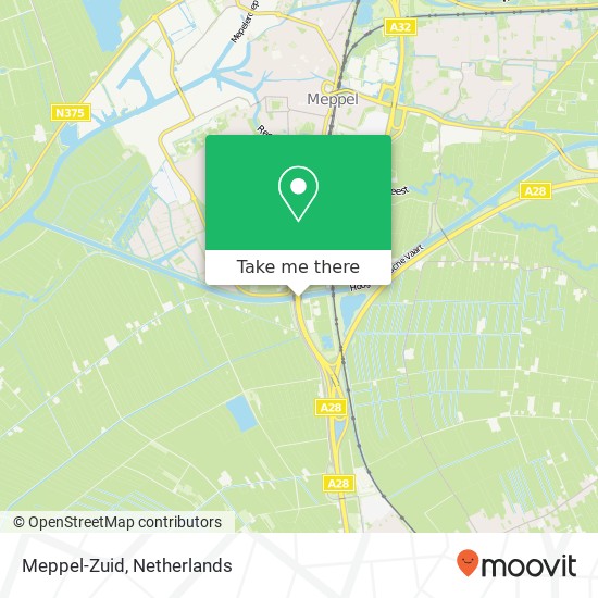 Meppel-Zuid, 7951 Staphorst Karte