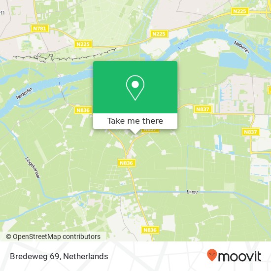 Bredeweg 69, 6668 AS Randwijk Karte