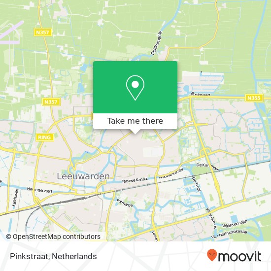Pinkstraat, Pinkstraat, 8921 PL Leeuwarden, Nederland Karte