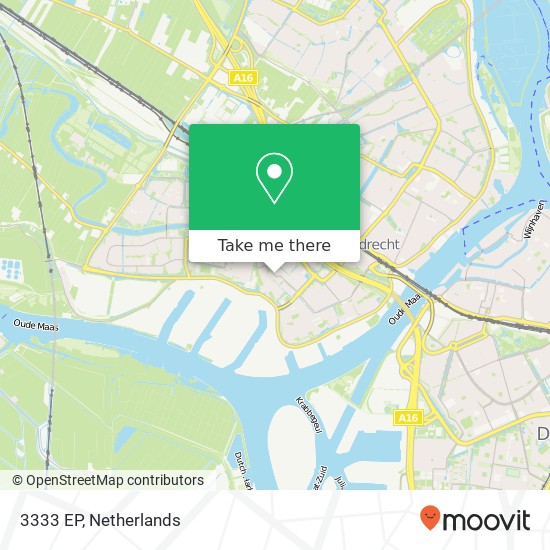 3333 EP, 3333 EP Zwijndrecht, Nederland map