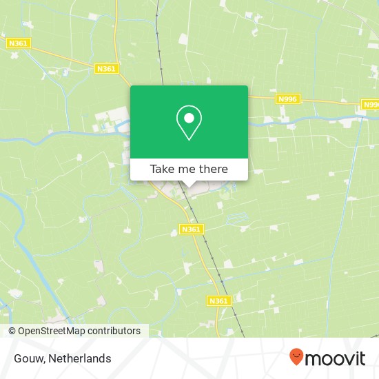 Gouw, 9951 VJ Winsum map