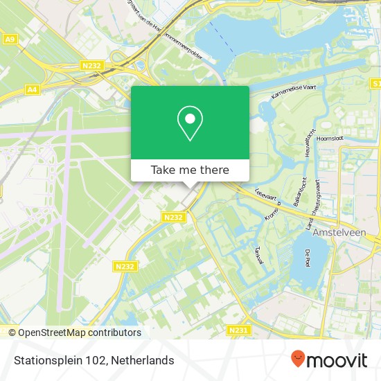 Stationsplein 102, Stationsplein 102, 1117 BV Schiphol, Nederland map