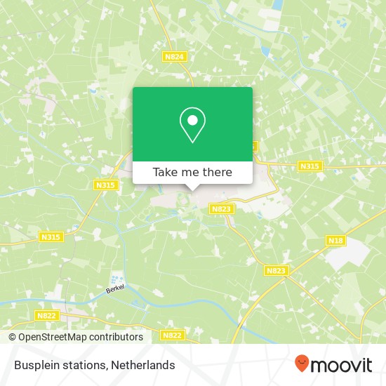 Busplein stations, 7161 Neede Karte
