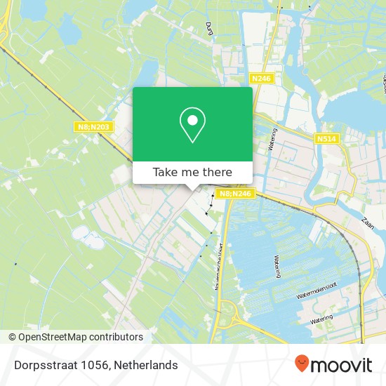 Dorpsstraat 1056, Dorpsstraat 1056, 1566 JM Assendelft, Nederland map