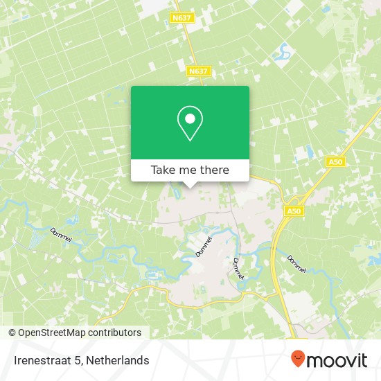 Irenestraat 5, 5491 KC Sint-Oedenrode map
