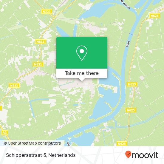 Schippersstraat 5, 5331 VZ Kerkdriel map