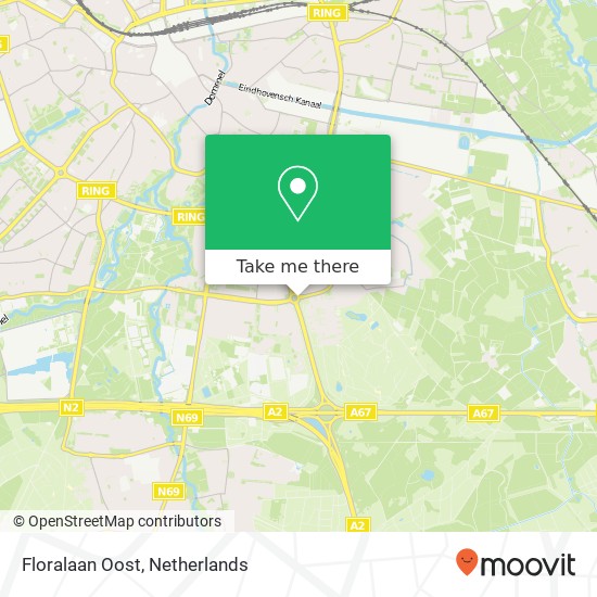 Floralaan Oost, 5643 Eindhoven map