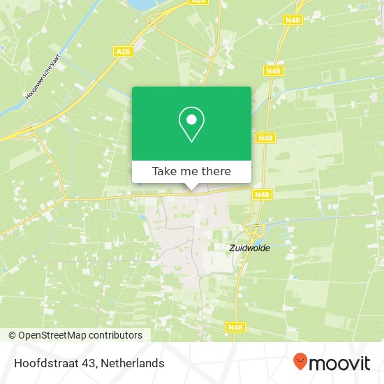 Hoofdstraat 43, Hoofdstraat 43, 7921 AB Zuidwolde, Nederland map