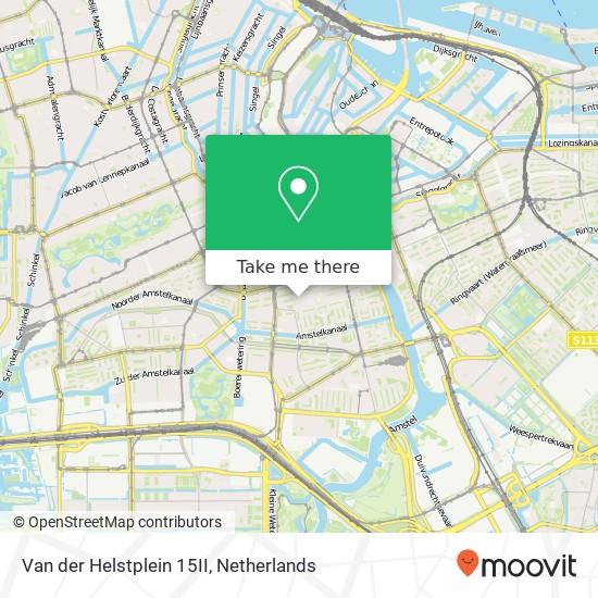 Van der Helstplein 15II, Van der Helstplein 15II, 1073 AR Amsterdam, Nederland map