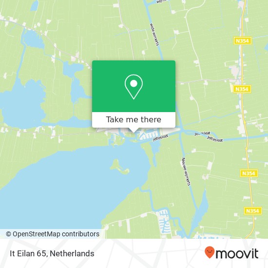 It Eilan 65, It Eilan 65, 8621 CT Heeg, Nederland map