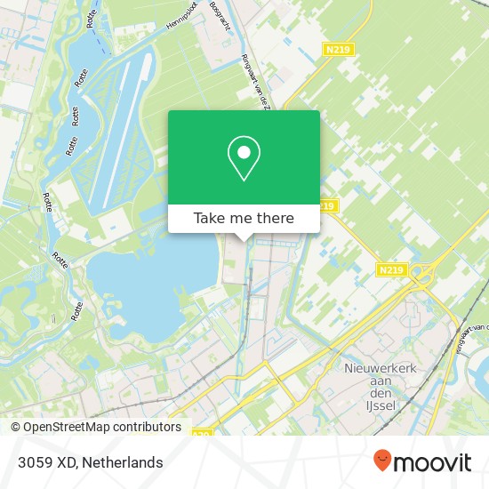 3059 XD, 3059 XD Rotterdam, Nederland map