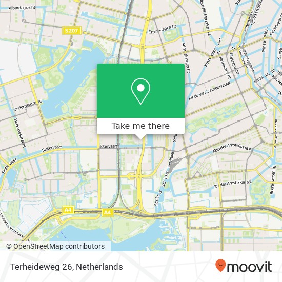 Terheideweg 26, 1062 HL Amsterdam map