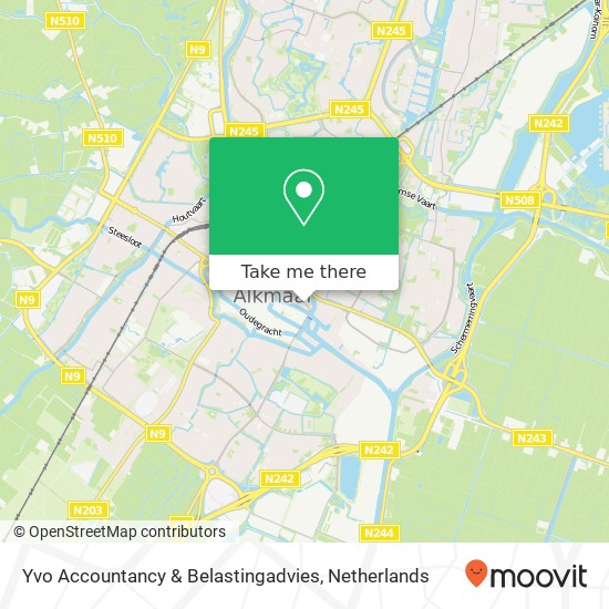 Yvo Accountancy & Belastingadvies, Wageweg 32 map