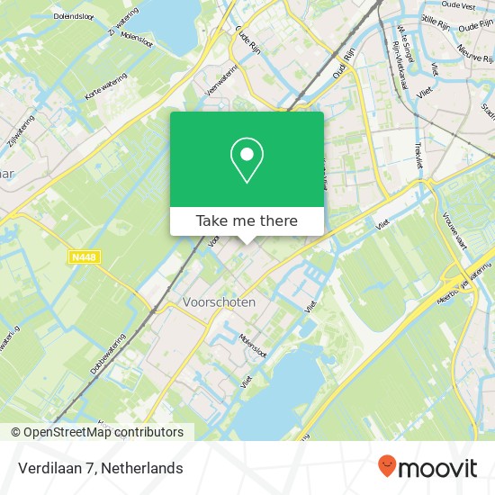 Verdilaan 7, 2253 HJ Voorschoten map