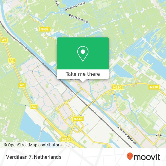 Verdilaan 7, 3603 CA Maarssen map