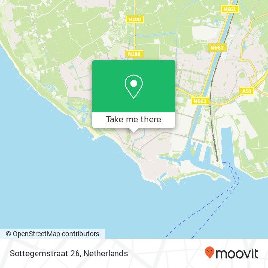 Sottegemstraat 26, 4382 EN Vlissingen map