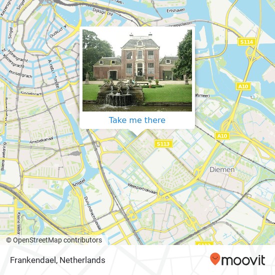 Frankendael, 1097 Amsterdam Karte