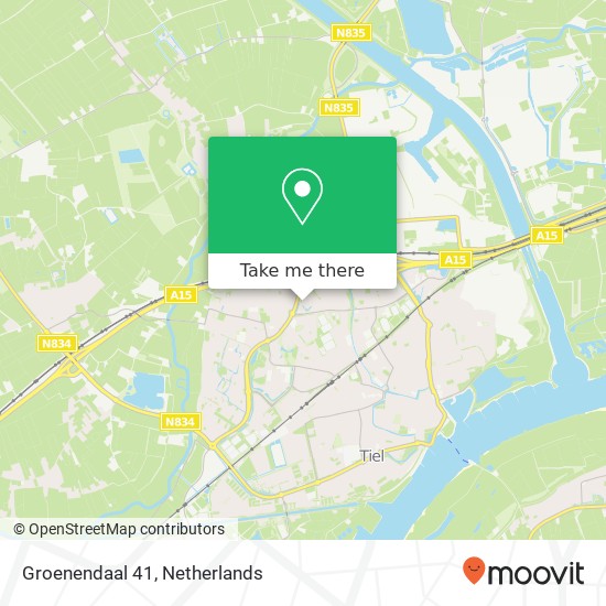 Groenendaal 41, 4003 EM Tiel map