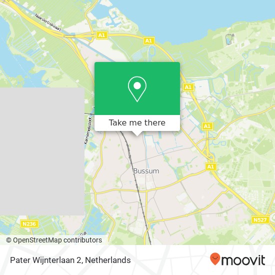 Pater Wijnterlaan 2, 1412 GM Naarden map