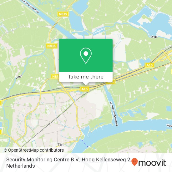 Security Monitoring Centre B.V., Hoog Kellenseweg 2 map