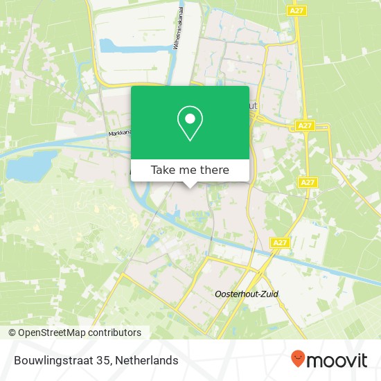Bouwlingstraat 35, Bouwlingstraat 35, 4902 AG Oosterhout, Nederland Karte