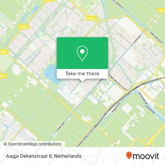 Aagje Dekenstraat 8, 2135 RK Hoofddorp map