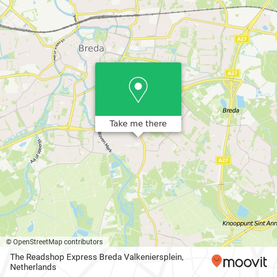 The Readshop Express Breda Valkeniersplein map