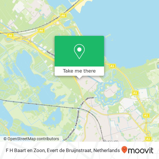 F H Baart en Zoon, Evert de Bruijnstraat map