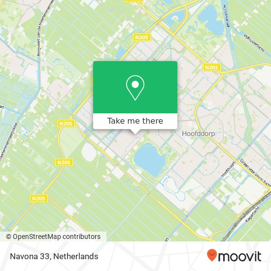 Navona 33, 2134 BE Hoofddorp map