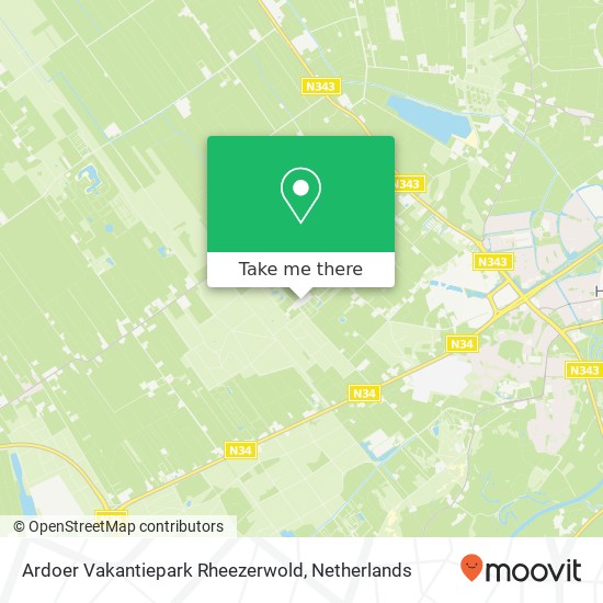 Ardoer Vakantiepark Rheezerwold, Ardoer Vakantiepark Rheezerwold, Larixweg 7, 7796 HT Heemserveen, Nederland map