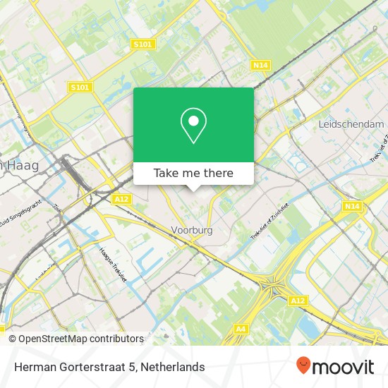 Herman Gorterstraat 5, 2274 JG Voorburg Karte