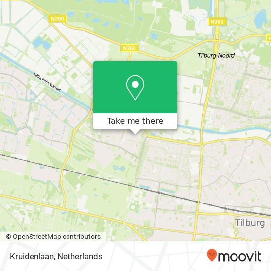 Kruidenlaan, Kruidenlaan, 5044 CM Tilburg, Nederland Karte