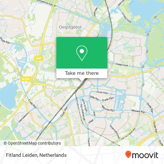 Fitland Leiden, Bargelaan 180 map