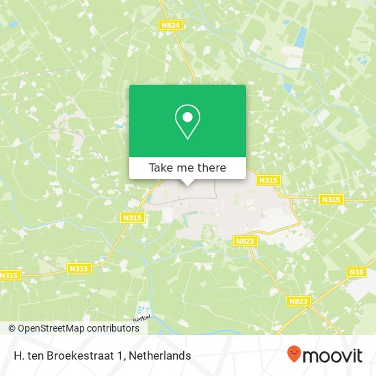 H. ten Broekestraat 1, 7161 GA Neede map