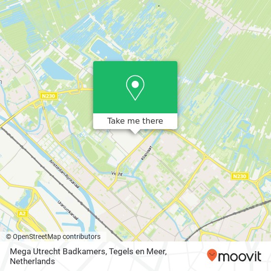 Mega Utrecht Badkamers, Tegels en Meer, Arkansasdreef 34A map