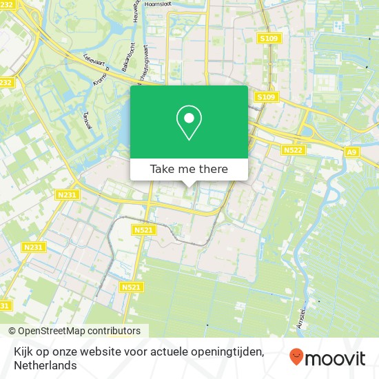 Kijk op onze website voor actuele openingtijden, Kijk op onze website voor actuele openingtijden, Van der Hooplaan 239, 1185 LN Amstelveen, Nederlan map