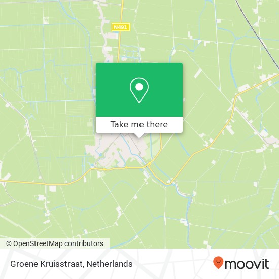 Groene Kruisstraat, 3291 BP Strijen map