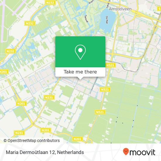 Maria Dermoûtlaan 12, 1187 VL Amstelveen map