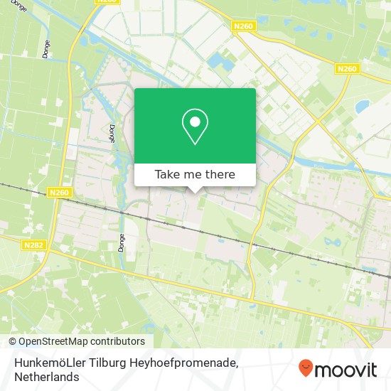 HunkemöLler Tilburg Heyhoefpromenade, Heyhoefpromenade map