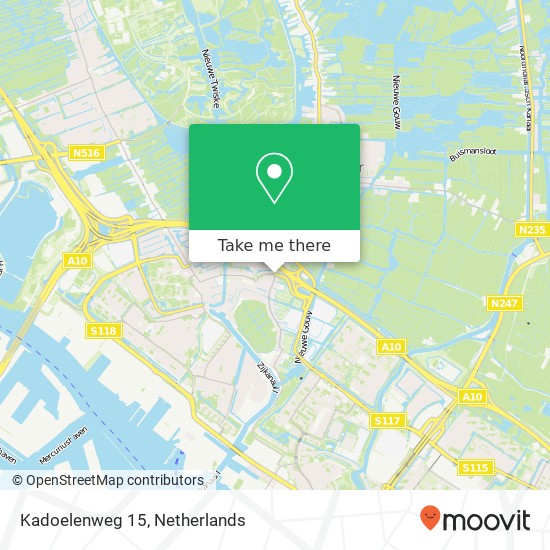 Kadoelenweg 15, Kadoelenweg 15, 1035 NC Amsterdam, Nederland Karte