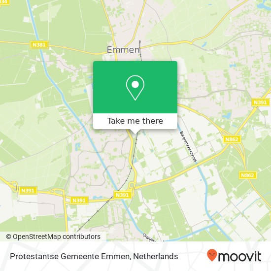 Protestantse Gemeente Emmen, Hoenderkamp 14 Karte