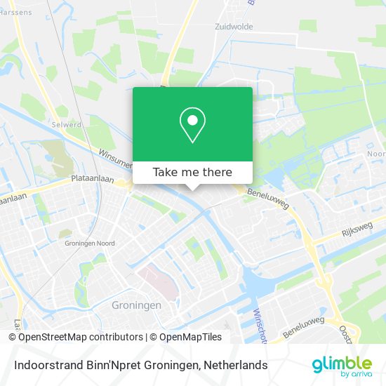 Indoorstrand Binn'Npret Groningen map