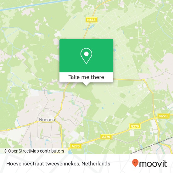 Hoevensestraat tweevennekes, 5674 Nuenen map
