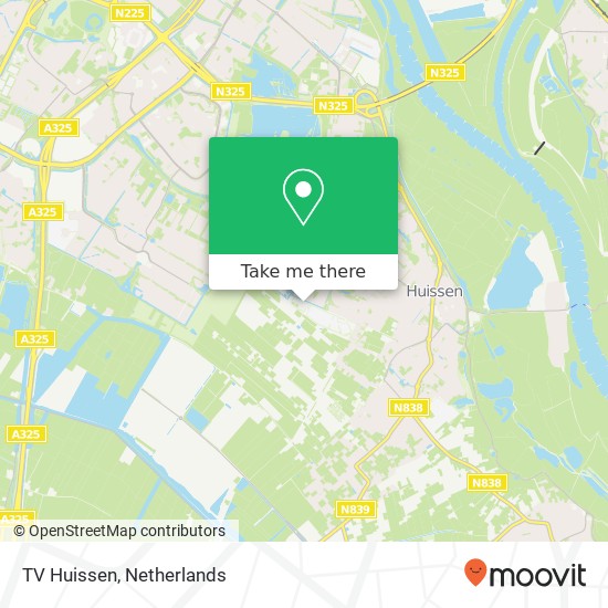 TV Huissen, Hazekamp 2A Karte