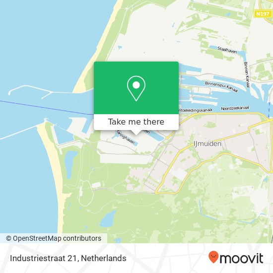 Industriestraat 21, 1976 CS IJmuiden map