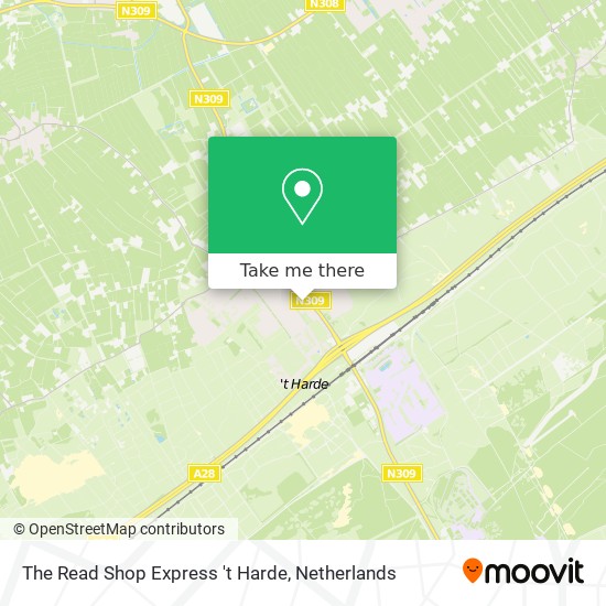 The Read Shop Express 't Harde map