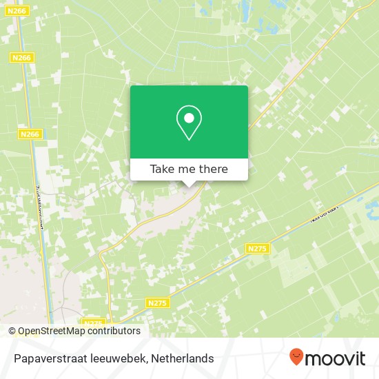 Papaverstraat leeuwebek, 6035 CH Ospel map