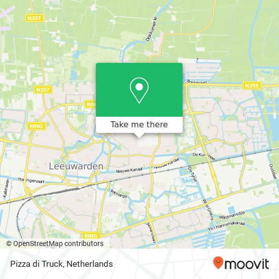 Pizza di Truck, Cambuurplein map