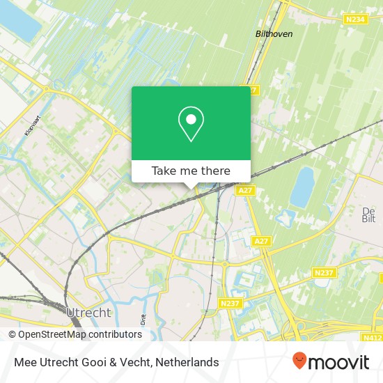 Mee Utrecht Gooi & Vecht, Pallas Athenedreef 10 map