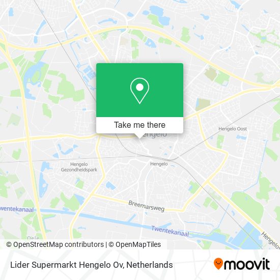 Lider Supermarkt Hengelo Ov map
